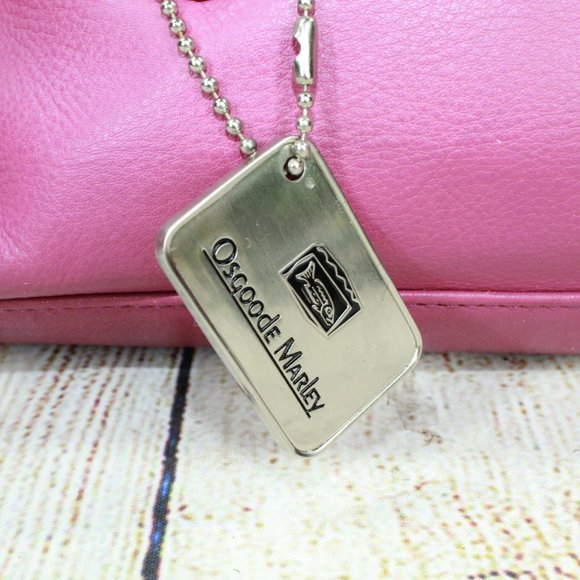 Osgoode Marley Pink Leather Purse Double Handle Shoulder Handbag - Picture 7 of 9